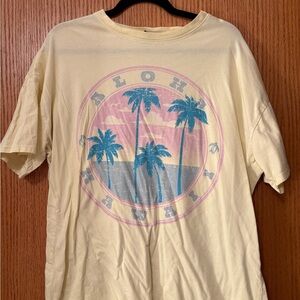 Wild Fable Yellow Palm Tree Tee